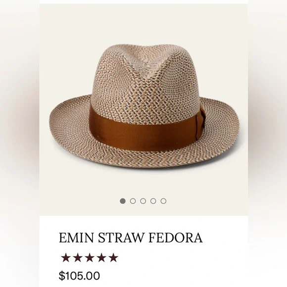 NWOT Stetson EMIN STRAW FEDORA Multicolor Woven Hat - Picture 11 of 11